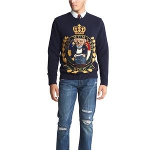 Polo Ralph Lauren Crest Bear Sweater Mens size small